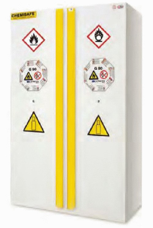 ARMADIO DI SICUREZZA PER LO STOCCAGGIO DI BOMBOLE GAS FIRE BOMB G60 con 2 porte