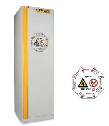 ARMADIO DI SICUREZZA PER LO STOCCAGGIO DI PRODOTTI INFIAMMABILI FIRE MY23 BASIC 1 porta